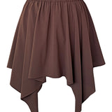 Monochrome - Chocolate Capri Skort