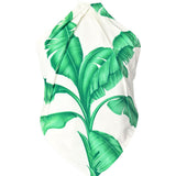 Jungle - White Palm Capri Triangle Top