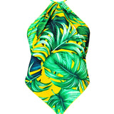 Jungle - Monstera Yellow Capri Triangle Top