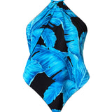 Jungle - Blue Palm Capri Triangle Top