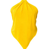 Monochrome - Yellow Capri Triangle Top