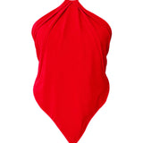Monochrome - Red Capri Triangle Top