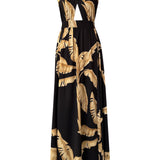Jungle - Gold Palm Vera Dress