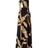 Jungle - Gold Palm Vera Dress
