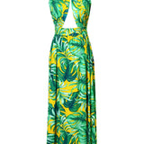 Jungle -  Monstera Yellow Vera Dress