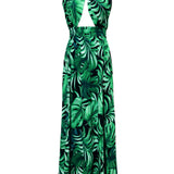 Jungle – Monstera Black / Green Vera Dress