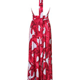 Jungle – Red / Grey Palm Vera Dress