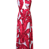 Jungle – Red / Grey Palm Vera Dress