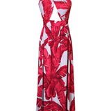 Jungle – Red / Grey Palm Vera Dress