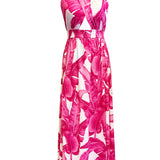 Jungle - Pink Palm Vera Dress