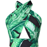 Jungle - Black Palm Vera Top