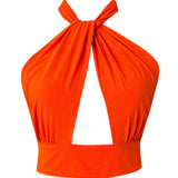 Monochrome - Orange Vera Top